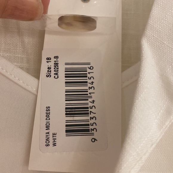 ✨HOST PICK✨ Calli MIDI Linen cotton dress size 18 NWT - Picture 9 of 9